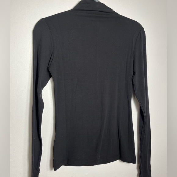 New Aligne.co Anthropologie black ginnifer fitted thumb hole long sleeve top - Picture 5 of 7